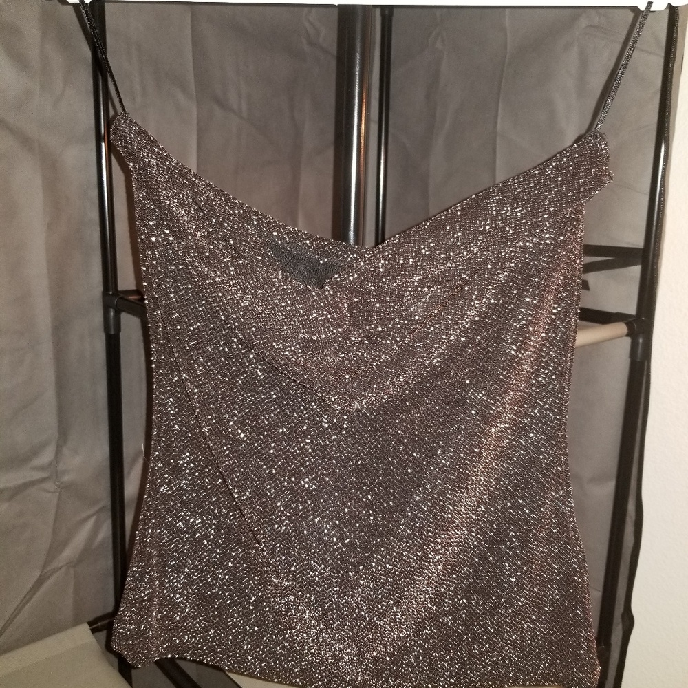 Sparkly strapless top